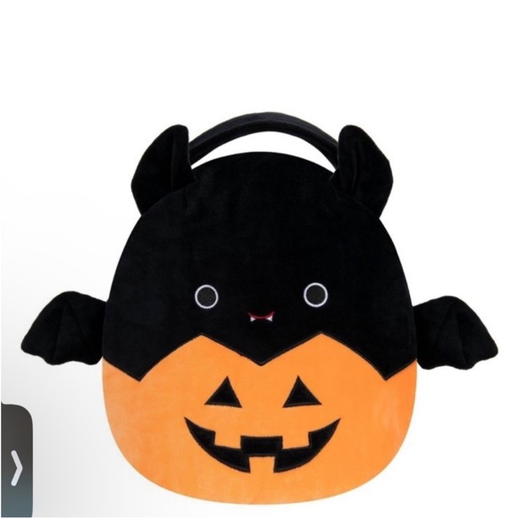 EMILY 🦇 Pumpkin Bat Candy Pail Halloween 2023 Original Squishmallow ☆》NWT《☆ - Picture 3 of 8